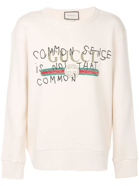 red gucci sweater common sense is not that common|who wrote the Gucci slogan.